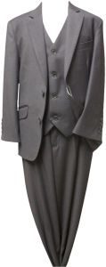 BOYS 3PC. SUIT (CHARCOAL) 2121304